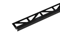 PLAADILIIST CEZAR P-PROFIIL ALUMIINIUM 9X8X2500MM POL. ANOD. LÄIK. MUST