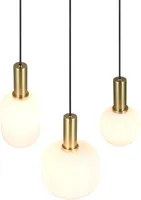 RIPPVALGUSTI TRIO DIVA LED E27 319830308 MATT MESSING/VALGE