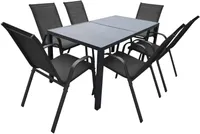 AIAMÖÖBLIKOMPLEKT 7-OSALINE METALL