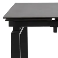 SÖÖGILAUD HUDDERSFIELD 120/200X85XH76CM, MUST