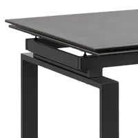 SÖÖGILAUD HUDDERSFIELD 120/200X85XH76CM, MUST