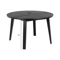 SÖÖGILAUD A-LINE D120XH75CM, MUST