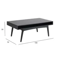 DIIVANILAUD MARTE 130X70XH50CM, MUST