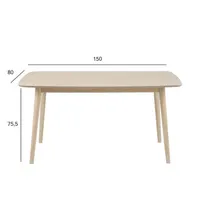 SÖÖGILAUD NAGANO 150X80XH75,5CM, TAMM/BEEŽ