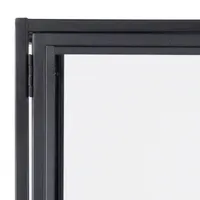 VITRIINKAPP SEAFORD 77X35XH150CM, MUST/TAMM