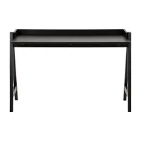 KIRJUTUSLAUD MISO, 126X51XH80CM, MUST