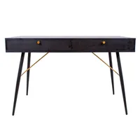 KIRJUTUSLAUD LUXEMBOURG 120X48XH75CM, MUST