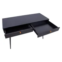 KIRJUTUSLAUD LUXEMBOURG 120X48XH75CM, MUST