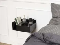 ÖÖKAPP ASHLAN 40X32XH16,5CM, MUST