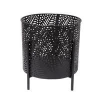 LILLEPOTIÜMBRIS CHIA D25XH28CM, MUST