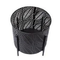 LILLEPOTIÜMBRIS CHIA D25XH28CM, MUST