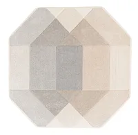 VAIP DIXIE CARVED-3, 160X160CM, HALL/BEEŽ