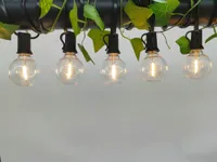 VALGUSKETT LATERNAGA 10LED PLAST 1,8M PÄIKESEPANEELIGA