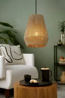 RIPPVALGUSTI EGLO ALDERNEY E27 1X40W MUST METALLIK/NATURAAL.