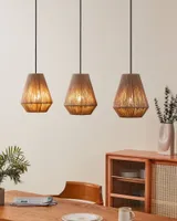 RIPPVALGUSTI EGLO ALDERNEY E27 3X40W MUST METALLIK/NATURAAL.