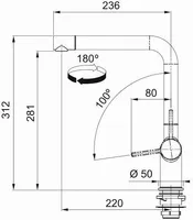 KÖÖGISEGISTI FRANKE ACTIVE KROOMITUD ONYX