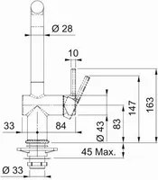 KÖÖGISEGISTI FRANKE ACTIVE KROOMITUD ONYX