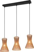 RIPPVALGUSTI TRIO BIJOU 3XE27 PRUUN/PABERLÕNG