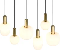 RIPPVALGUSTI TRIO DIVA 6XE27 MATT MESSING/VALGE