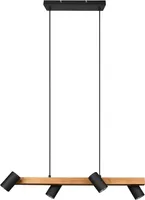 RIPPVALGUSTI TRIO MARLEY 4XGU10 80CM MATT MUST/PUIT