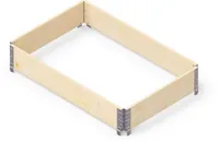 PEENRAKAST UPYARD ECO NATURAAL 120X80CM