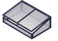 MINIKASVUHOONE ISTUTUSKASTILE UPYARD 120X80CM MUST