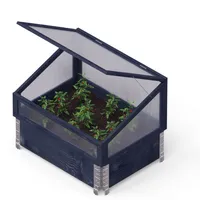 MINIKASVUHOONE ISTUTUSKASTILE UPYARD 80X60CM MUST