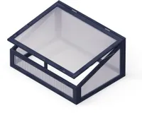 MINIKASVUHOONE ISTUTUSKASTILE UPYARD 80X60CM MUST