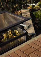 MINIKASVUHOONE ISTUTUSKASTILE UPYARD 80X60CM MUST