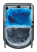 PRÜGIKAST ROTHO PASO PEDAALIGA 2-OSALINE MUST/HÕBEDANE 50L