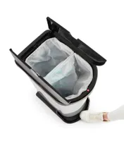 PRÜGIKAST ROTHO PASO PEDAALIGA 2-OSALINE MUST/HÕBEDANE 50L