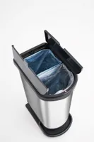 PRÜGIKAST ROTHO PASO PEDAALIGA 2-OSALINE MUST/HÕBEDANE 50L