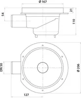 TRAPP VIESER DN50 MADAL HORISONTAALNE