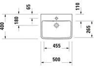 VALAMU DURAVIT NO.1 50CM VALGE