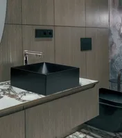 VANNITOAVALAMU TURTL 120MM 378X378MM GRANIIT MUST