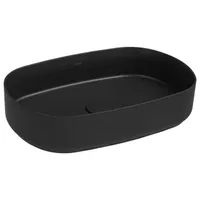 KERAAMILINE VALAMU ISVEA INFINITY Ø55X36CM OVAAL MATTMUST