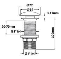 VALAMU PÕHJAKLAPP ISVEA CLIC-CLACK KERAAMILISE KATTEGA MATTVALGE
