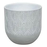 ÜMBRISPOTT NDT OLIVA D 14X13,5CM VALGE