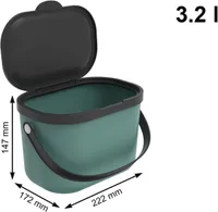 PRÜGISORTEERIMISKONTEINER ROTHO ALBULA ROHELINE 3,2L