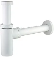 PUDELSIFOON NORDLINE 1 1/4" -Ø32 MESSING, VALGE