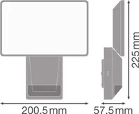 VÄLISSEINAVALGUSTI LEDVANCE ENDURA PRO 27W 4000K IP55 LIIKUMISAND.