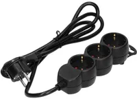 PIKENDUSJUHE ORNO 3 PESA 1,5M 3G1,0MM² 16A MUST