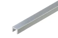 ALUMIINIUM U-PROFIIL CEZAR 10X8X1,5X2000MM ANOD.HÕBEDANE