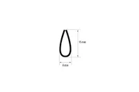 PVC PROFIIL KLEMM CEZAR 15X0,9X1000MM MUST RAL9005