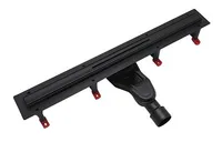 DUŠIRENN NORDLINE 90X3CM PÖÖRATAV 360° SLIM, MUST MATT