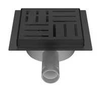 KUIVTRAPP NORDLINE NURK Ø40/50, 20X20CM MUST, RESTIGA