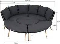 AIAMÖÖBLIKOMPLEKT ESTI ESTA HOLAND, LAUD, 2-DIIVANIT JA 2-PINKI