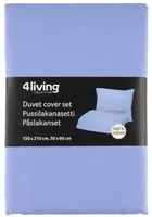 VOODIPESUKOMPLEKT 4LIVING ELLA SININE 150X210CM, 50X60CM