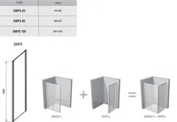 DUŠISEIN RAVAK SMARTLINE SMPS-100, PAREM, 100X190CM