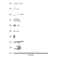 PAIGALDAMISE KOMPLEKT ESIPANEELILE RAVAK CLASSIC U